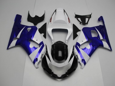 Weiß & Blau 01-03 Suzuki GSXR 600-750 Verkleidung