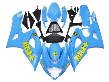 Weiß Blau Mit Gelb Rizla 05-06 Suzuki GSXR 1000 Verkleidung