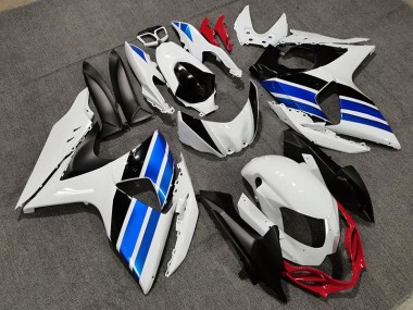 Weiß Blau & Rot Stil 09-16 Suzuki GSXR 1000 Verkleidung