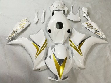 Weiß & Gold 12-16 Honda CBR1000RR Verkleidung