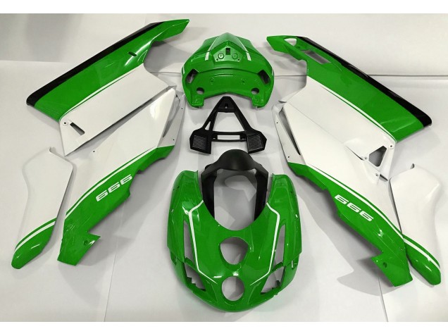 Weiß Grün & Schwarz 03-04 Ducati 749 999 Verkleidung