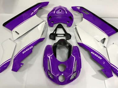 Weiß Lila & Schwarz 03-04 Ducati 749 999 Verkleidung
