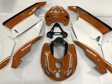 Weiß Orange & Schwarz 03-04 Ducati 749 999 Verkleidung