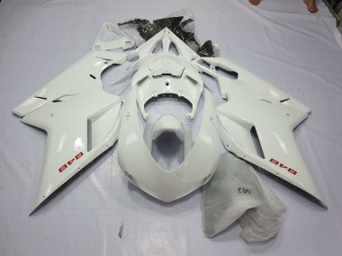 Weiß Perlmutt 07-14 Ducati 848 1098 1198 Verkleidung