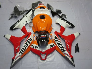 Weiß Repsol 07-08 Honda CBR600RR Verkleidung