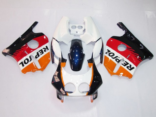 Weiß Repsol 90-98 Honda CBR250RR Verkleidung
