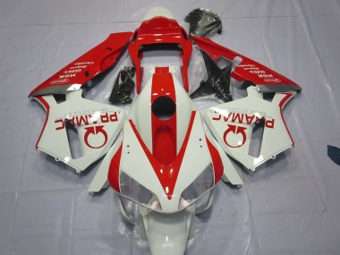 Weiß & Rot Pramac 03-04 Honda CBR600RR Verkleidung