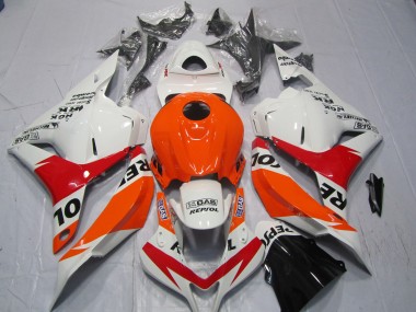 Weiß & Rot Repsol 09-12 Honda CBR600RR Verkleidung