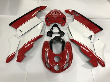 Weiß Rot & Schwarz 03-04 Ducati 749 999 Verkleidung
