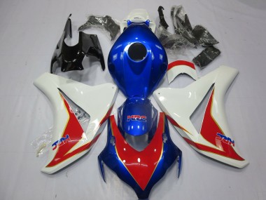 Weiß Rot & Tiefes Blau 08-11 Honda CBR1000RR Verkleidung