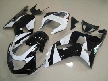 Weiß & Schwarz 01-03 Suzuki GSXR 600-750 Verkleidung
