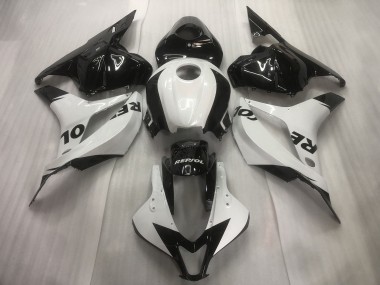 Weiß / Schwarz Repsol Einfarbig 09-12 Honda CBR600RR Verkleidung