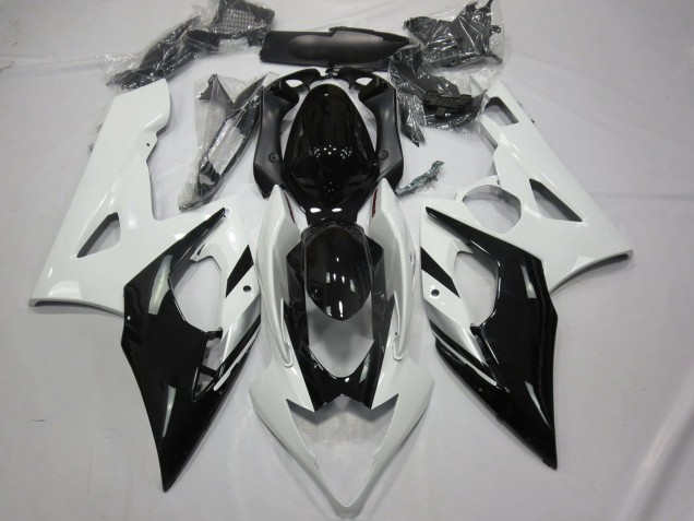 Weiß Schwarz & Silber 05-06 Suzuki GSXR 1000 Verkleidung