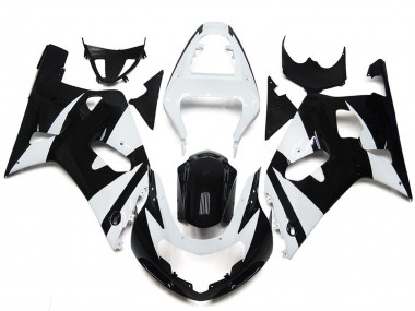 Weiß & Schwarz Stil OEM 01-03 Suzuki GSXR 600-750 Verkleidung
