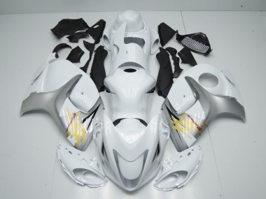 Weiß & Silber 08-20 Suzuki GSXR 1300 Verkleidung
