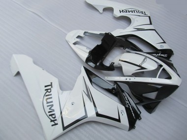 Weiß Silber & Schwarz 06-08 Triumph Daytona 675 Verkleidung