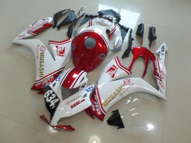 634 Weiß & Rot 12-16 Honda CBR1000RR Verkleidung