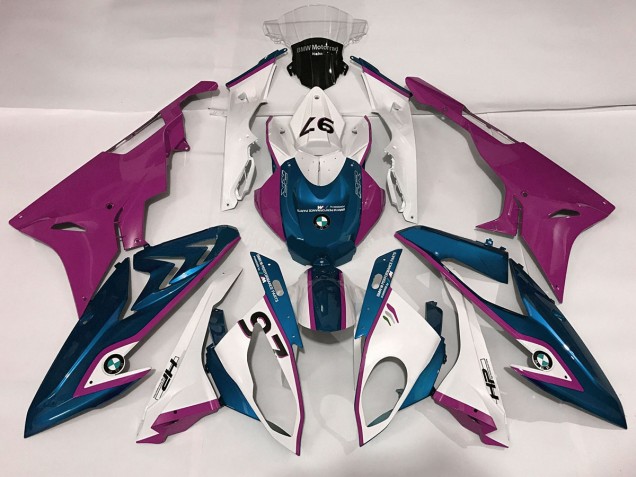 Alien Blau & Weiß 09-14 BMW S1000RR Verkleidung
