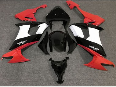 Aufkleber In Glänzendem Rot Schwarz & Weiß 08-10 Kawasaki ZX10R Verkleidung