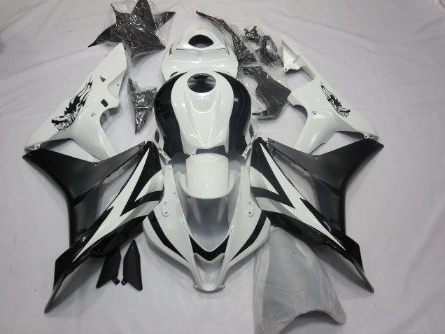 Benutzerdefiniert OEM Stil Weiß & Schwarz 07-08 Honda CBR600RR Verkleidung