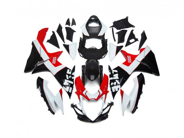 Benutzerdefiniert Rot & Schwarz Mit Logos 11-24 Suzuki GSXR 600-750 Verkleidung
