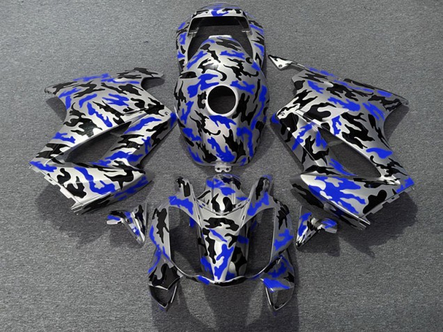 Blau Camo 02-12 Honda VFR800 Verkleidung