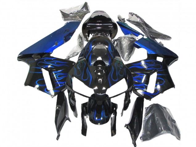 Blau Glänzend Flame 05-06 Honda CBR600RR Verkleidung