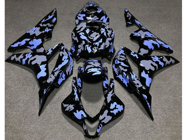 Blau & Grau Camouflage 07-08 Honda CBR600RR Verkleidung