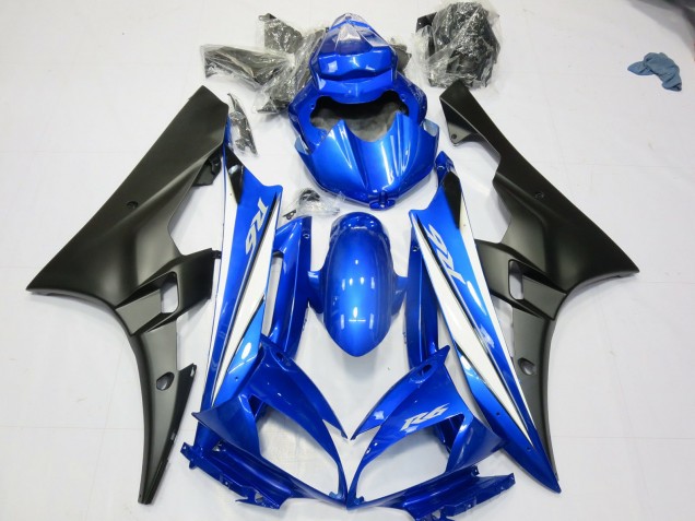 Blau Matt Schwarz 06-07 Yamaha R6 Verkleidung