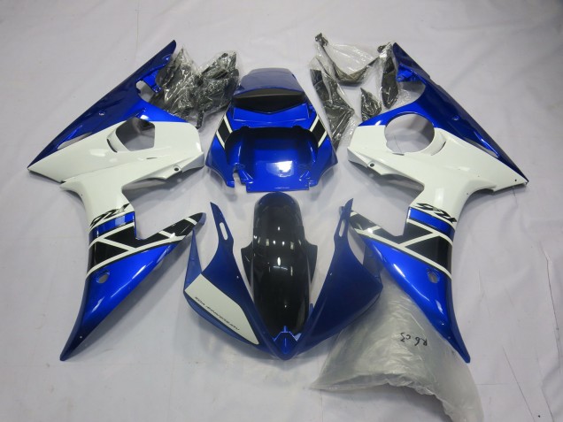 Blau Weiß OEM Stil 03-04 Yamaha R6 Verkleidung