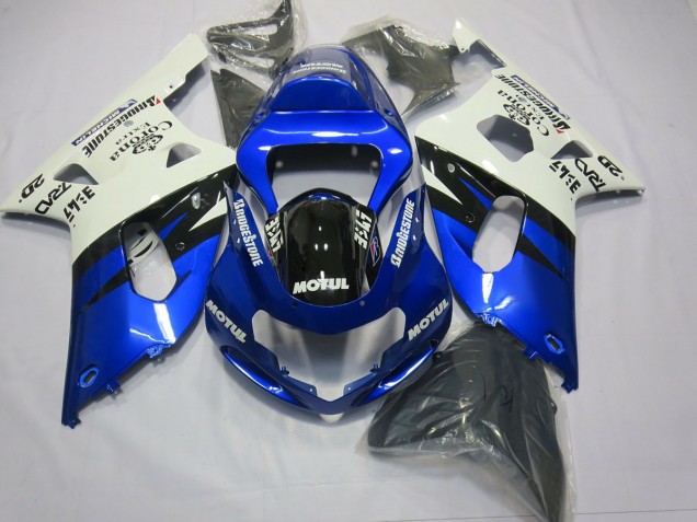 Blau & Schwarz 01-03 Suzuki GSXR 600-750 Verkleidung