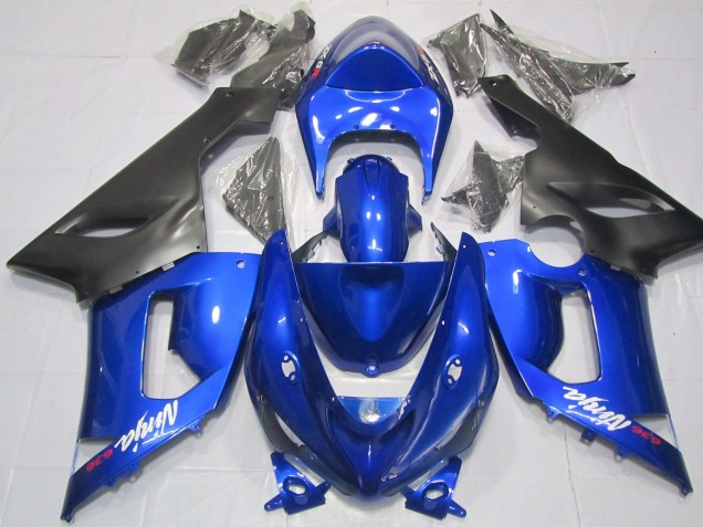 Blau & Schwarz 05-06 Kawasaki ZX6R Verkleidung