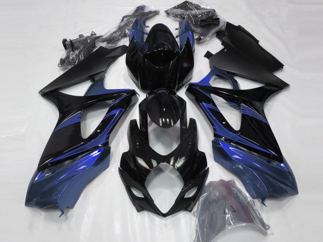 Blau & Schwarz Glänzend 07-08 Suzuki GSXR 1000 Verkleidung