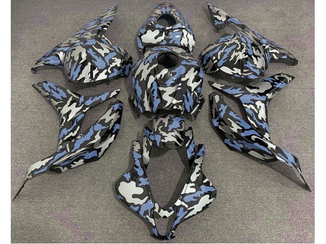 Blau & Silber Camo 09-12 Honda CBR600RR Verkleidung