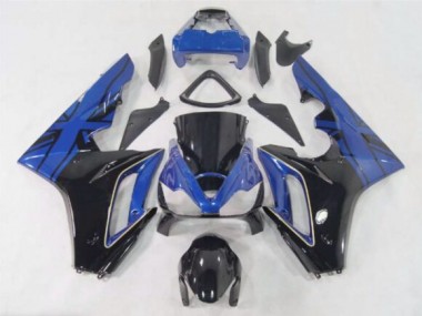 Blaue Flagge / Schwarz 06-08 Triumph Daytona 675 Verkleidung