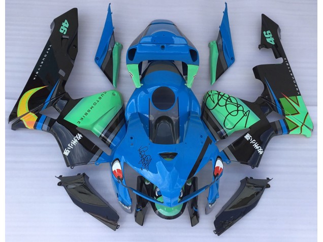 Blauer Hai & Grün 05-06 Honda CBR600RR Verkleidung