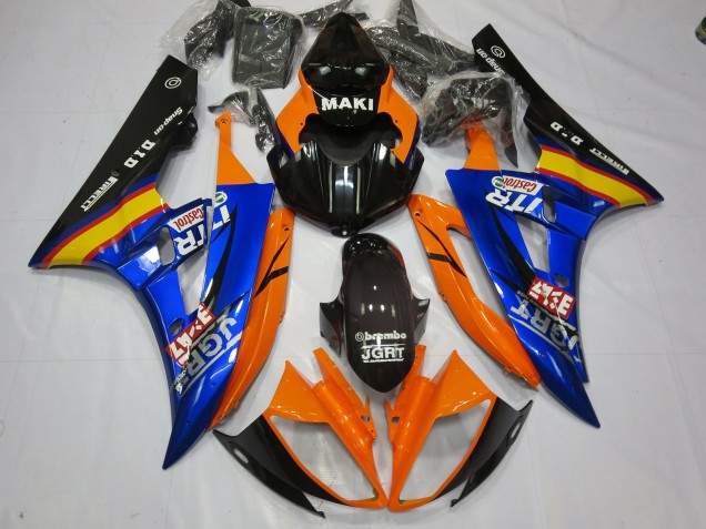 Blauorange 06-07 Yamaha R6 Verkleidung