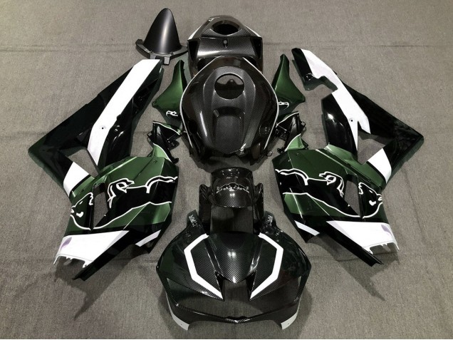 Custom Grün Carbonfaser Bull 13-23 Honda CBR600RR Verkleidung