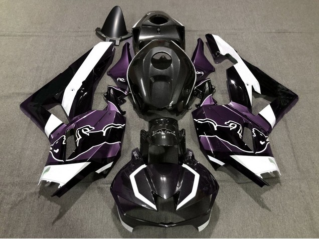 Custom Lila Carbonfaser Bull 13-23 Honda CBR600RR Verkleidung