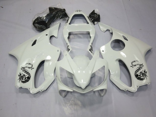 Dragon White 01-03 Honda CBR600 F4i Verkleidung