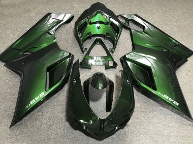 Dunkelgrün 07-14 Ducati 848 1098 1198 Verkleidung