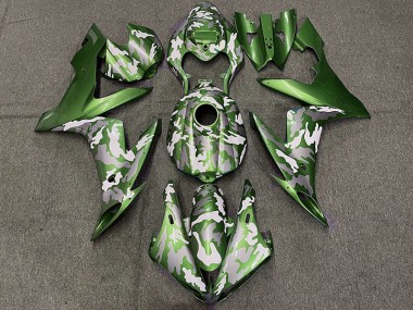 Dunkelgrün Tarnung 04-06 Yamaha R1 Verkleidung