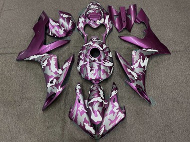 Dunkelmagenta Tarnung 04-06 Yamaha R1 Verkleidung