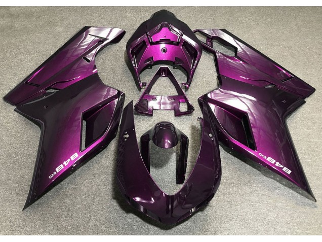 Dunkelpink 07-14 Ducati 848 1098 1198 Verkleidung