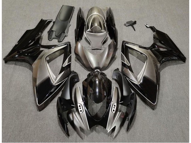 Dunkelsilber & Schwarz 06-07 Suzuki GSXR 600-750 Verkleidung