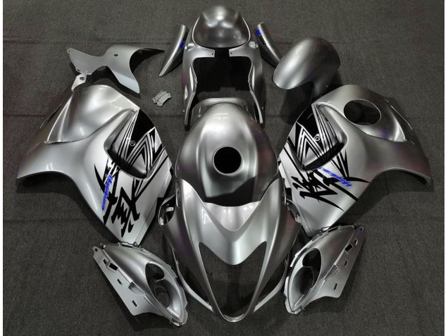 Flüssiges Silber & Blau 08-20 Suzuki GSXR 1300 Verkleidung