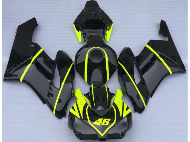 Ganz In Schwarz & High Viz 46 04-05 Honda CBR1000RR Verkleidung