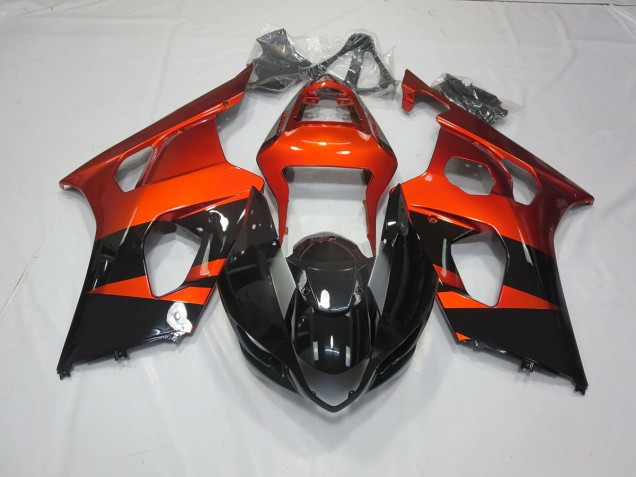 Gebranntes Orange & Schwarz 03-04 Suzuki GSXR 1000 Verkleidung