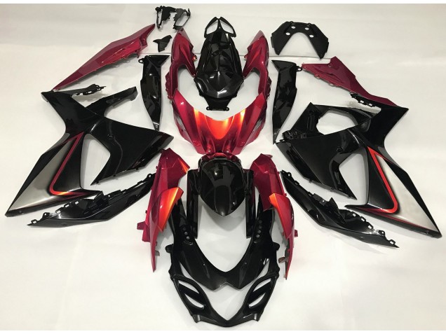 Gebranntes Orange & Schwarz 09-16 Suzuki GSXR 1000 Verkleidung
