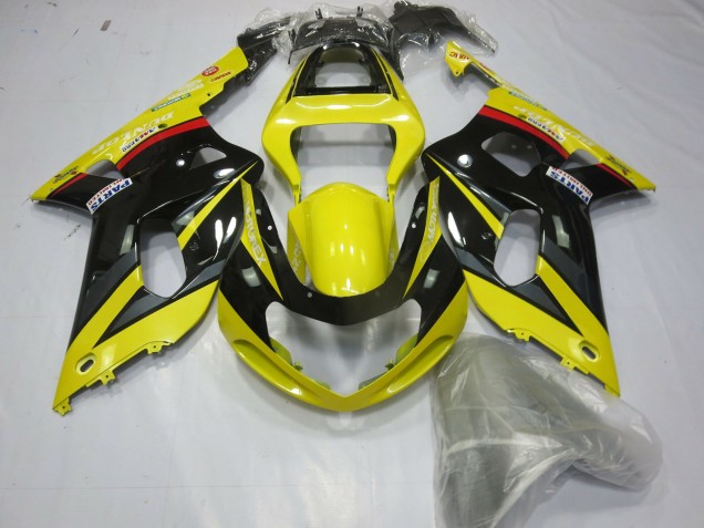 Gelb Schwarz & Grau 01-03 Suzuki GSXR 600-750 Verkleidung